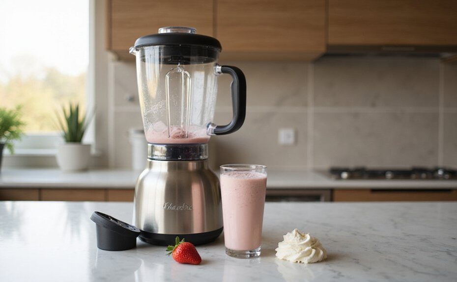 blend milkshake ingredients smoothly