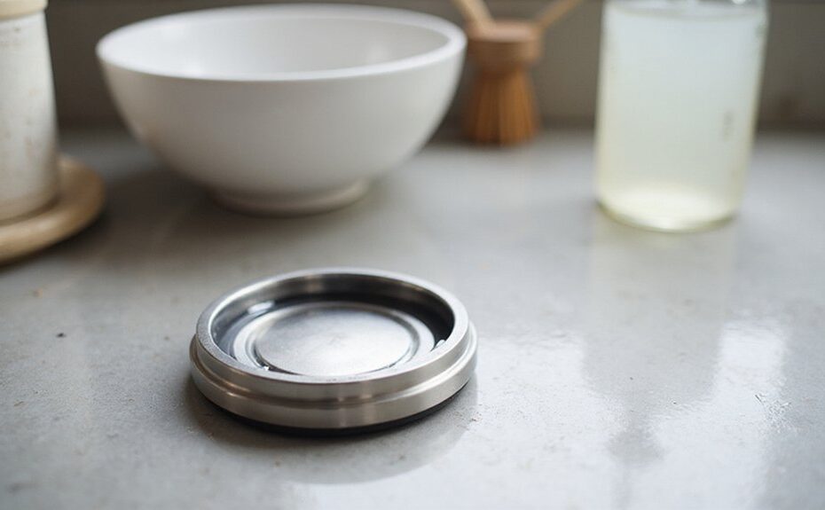 clean lid remove mold