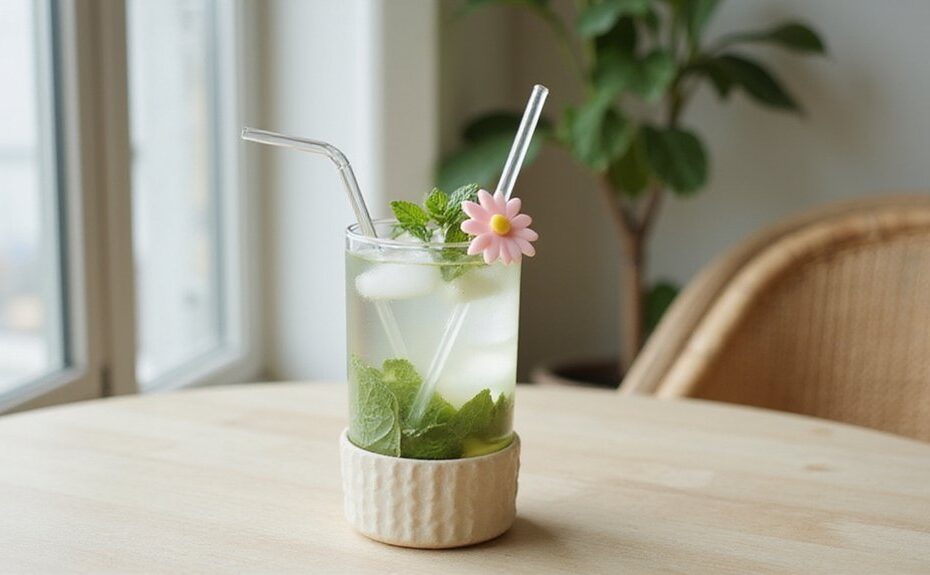 colorful charm straws for hydration