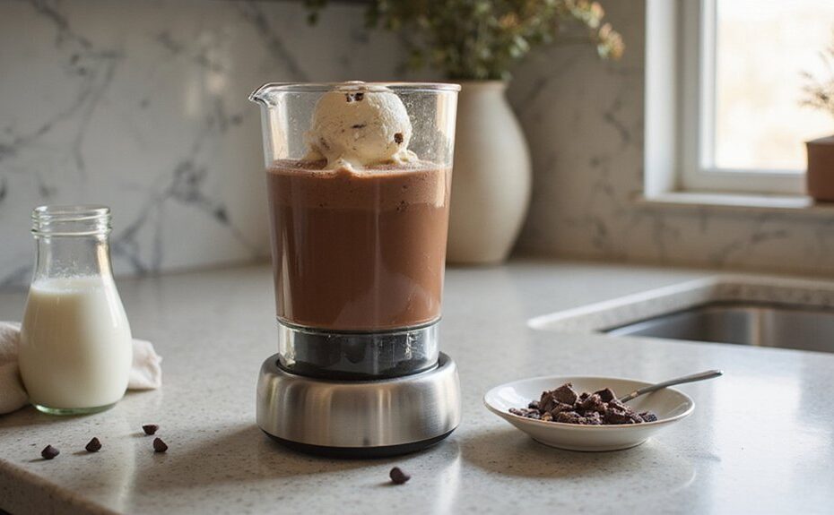 creamy chocolate shake