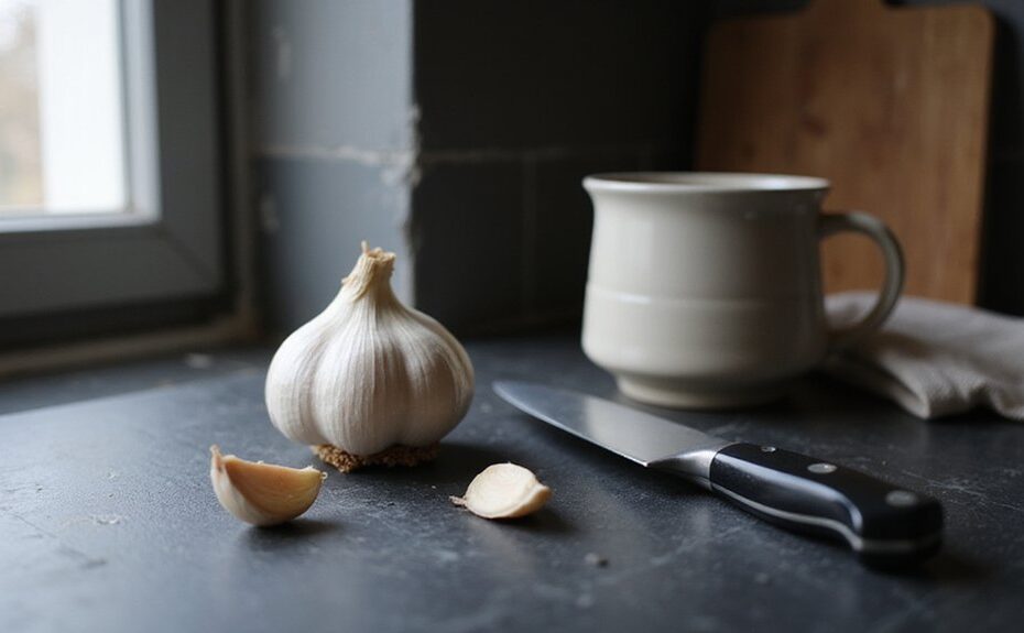 crush garlic without tools