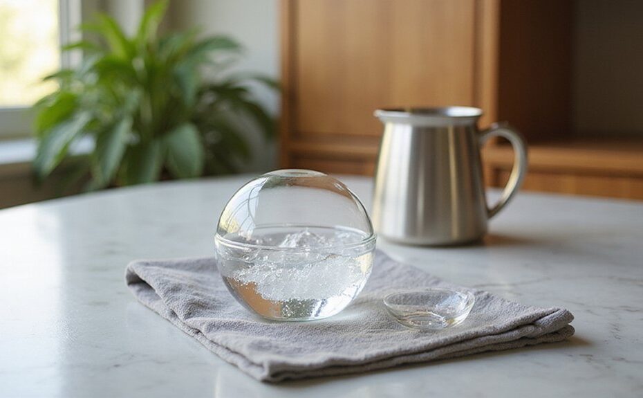 perfect clear ice spheres