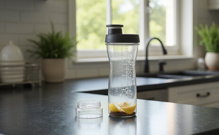 remove shaker bottle odor
