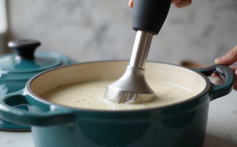 safe immersion blending method