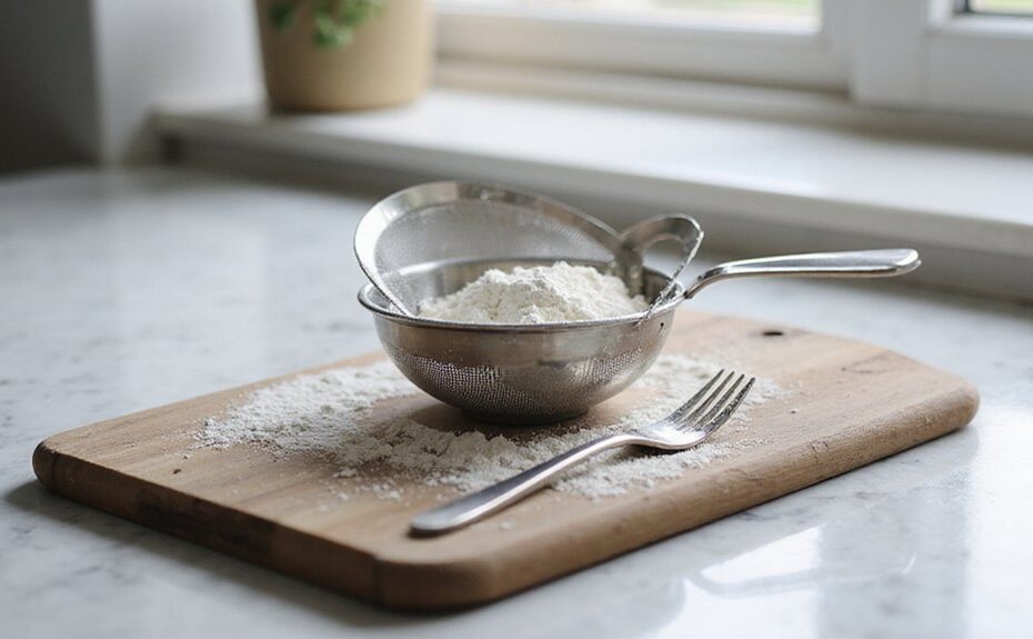 use a fine sieve